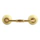 Light Yellow Crackle Ceramic Bridge Handle